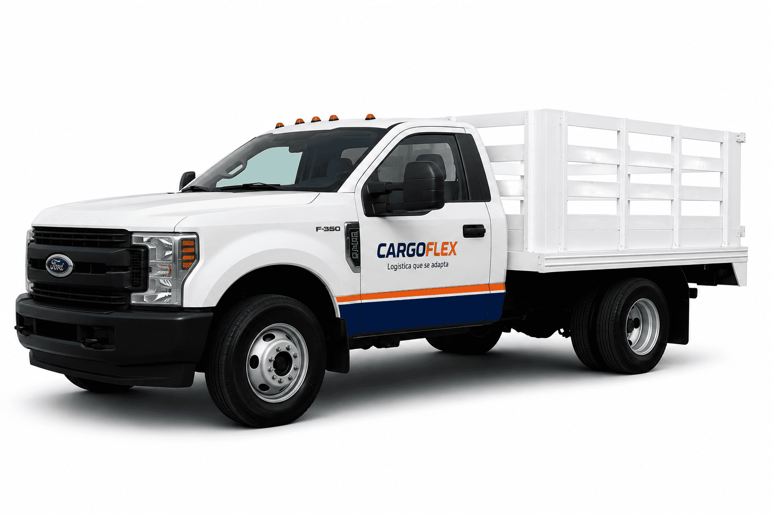 Unidad de redilas Ford F-350 para renta de carga en Monterrey