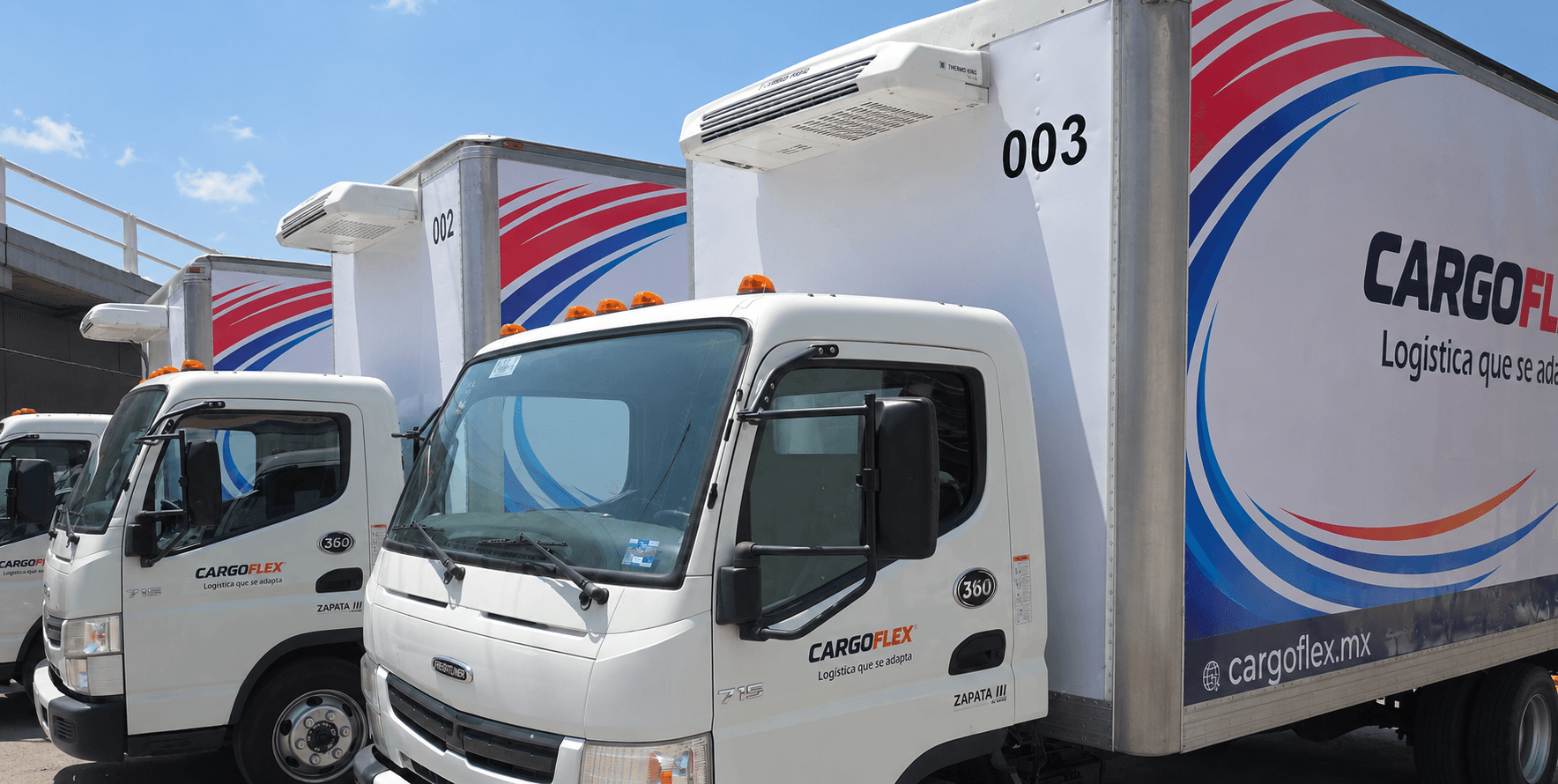 Unidades refrigeradas de CargoFlex en fila