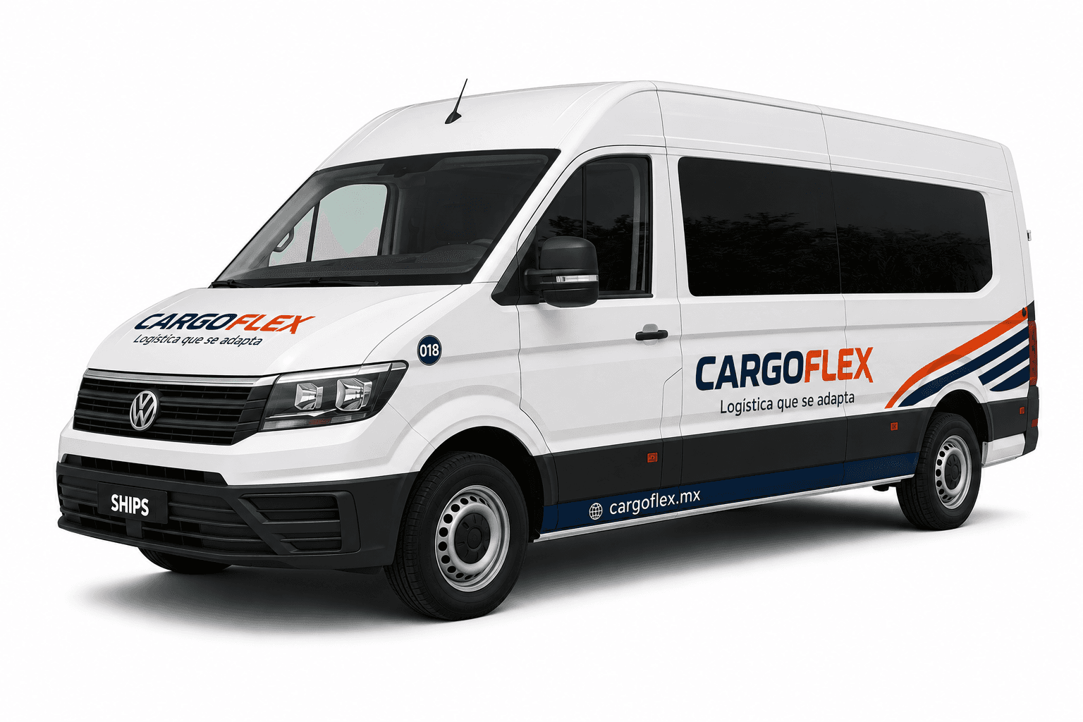Van VW Crafter de 24 pasajeros para transporte de personal de CargoFlex